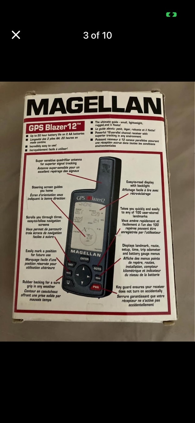 GPS Magellan Blazer 12 Satellite With Swivel Mount Bracket - photo 3