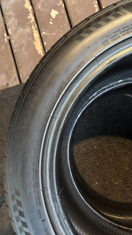 2 Tires 225/50ZR17 All-Season - 80% Tread - 2022 DOT - photo 4