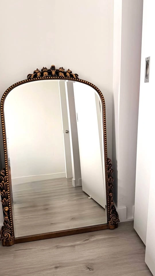 Ornate Gold Arched Mirror
