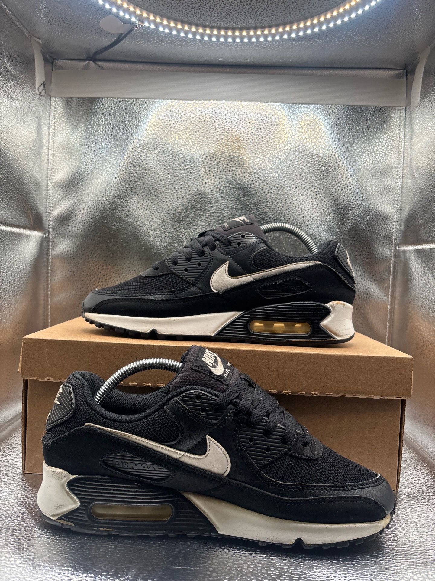 Nike Air Max 90 Black White - photo 5