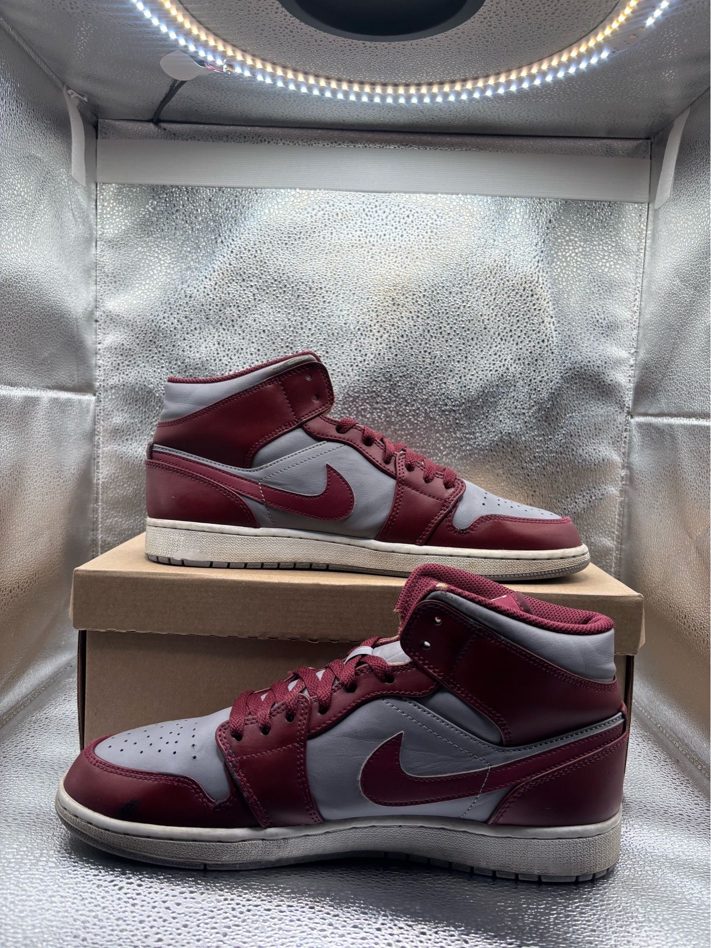 Air Jordan 1 Mid Cherrywood Red - photo 5