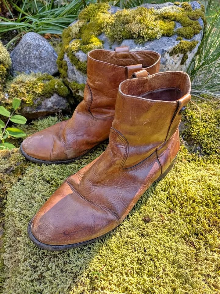 All Leather Ankle Boots, size 10M/40 Women's