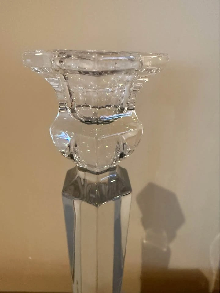 Mikasa "Cambridge" Crystal Candlestick Pair 11.5" - photo 2