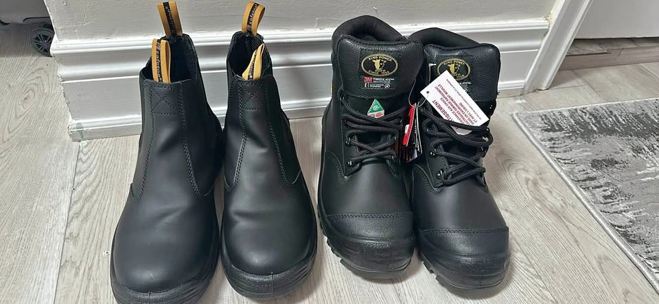 Brand New Steel Work Boots - KPR Size 10 US / Safetoe Size 12