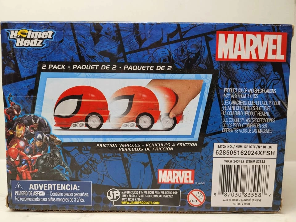 Helmet Hedz Marvel Friction Vehicles Iron Man & Miles Morales 2 - photo 4