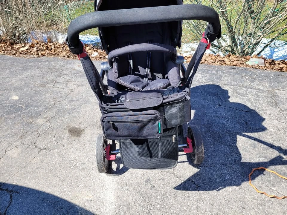 Double Stroller with Car Seat Adapter - photo 4