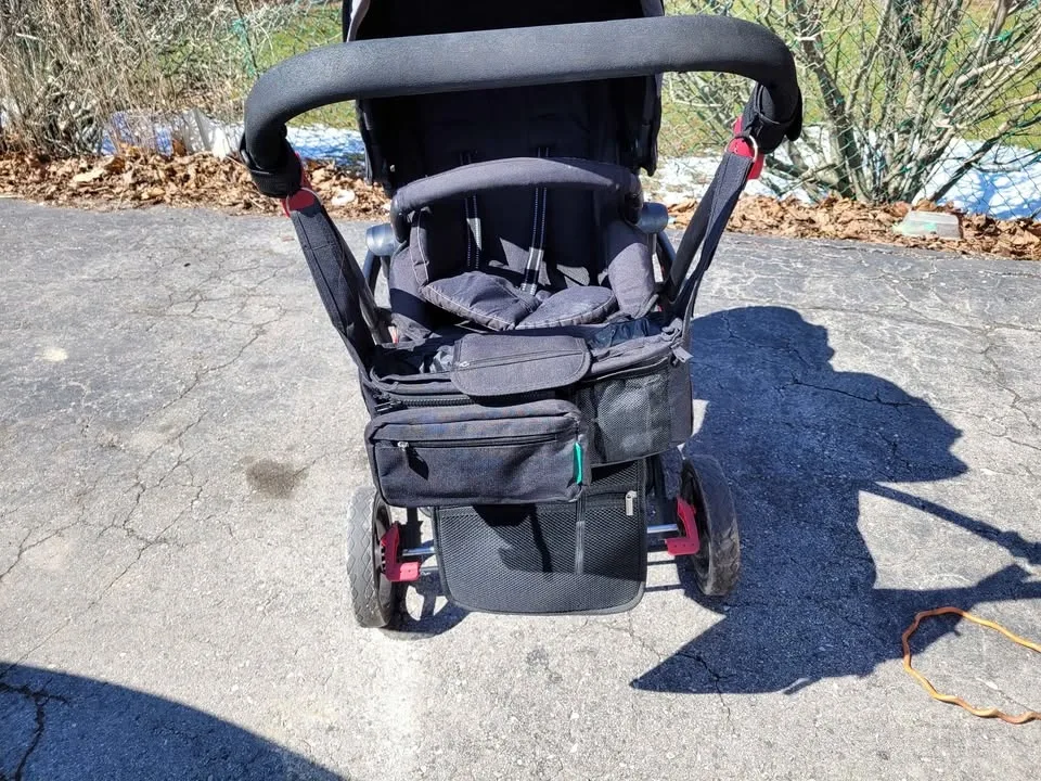 Double Stroller with Car Seat Adapter - photo 4