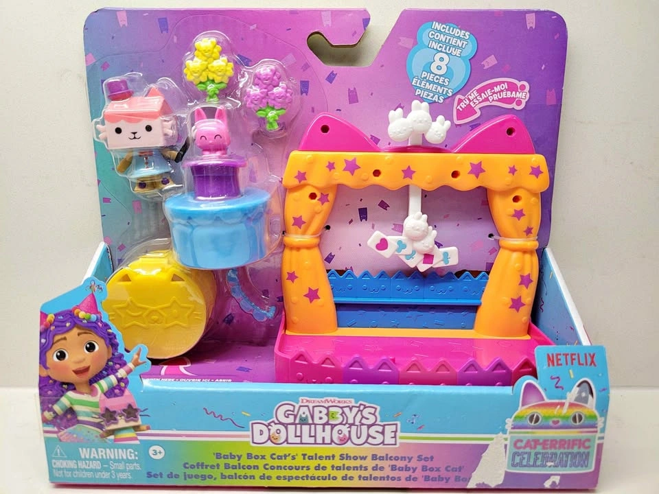 Gabby's Dollhouse, Baby Box Cat's Talent Show Balcony Set