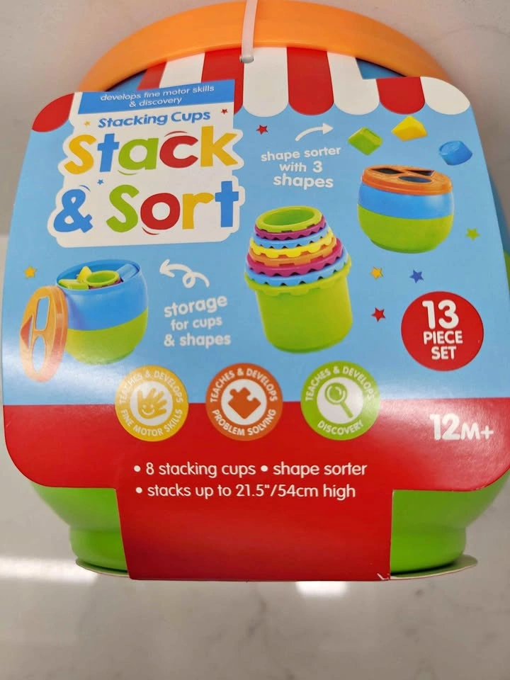 Play Right Stack & Sort Development Toy 13 Piece Set