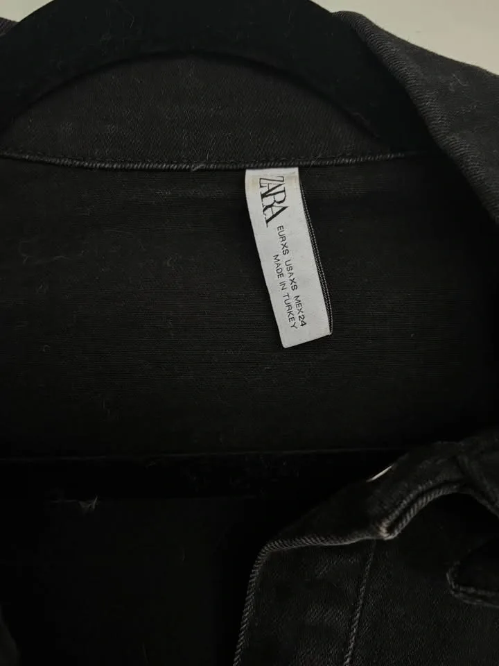 Zara Long-Sleeve Jean Dress - photo 2