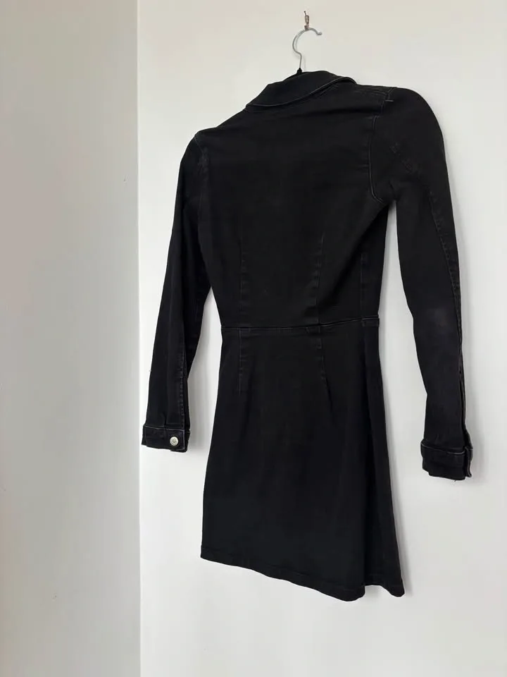 Zara Long-Sleeve Jean Dress - photo 4