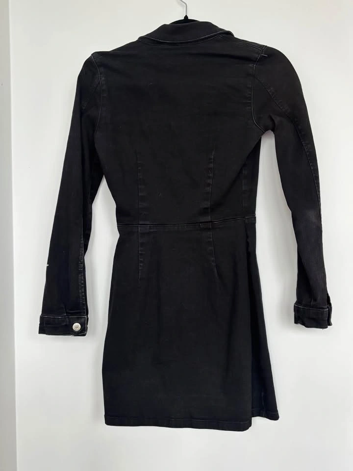 Zara Long-Sleeve Jean Dress - photo 5
