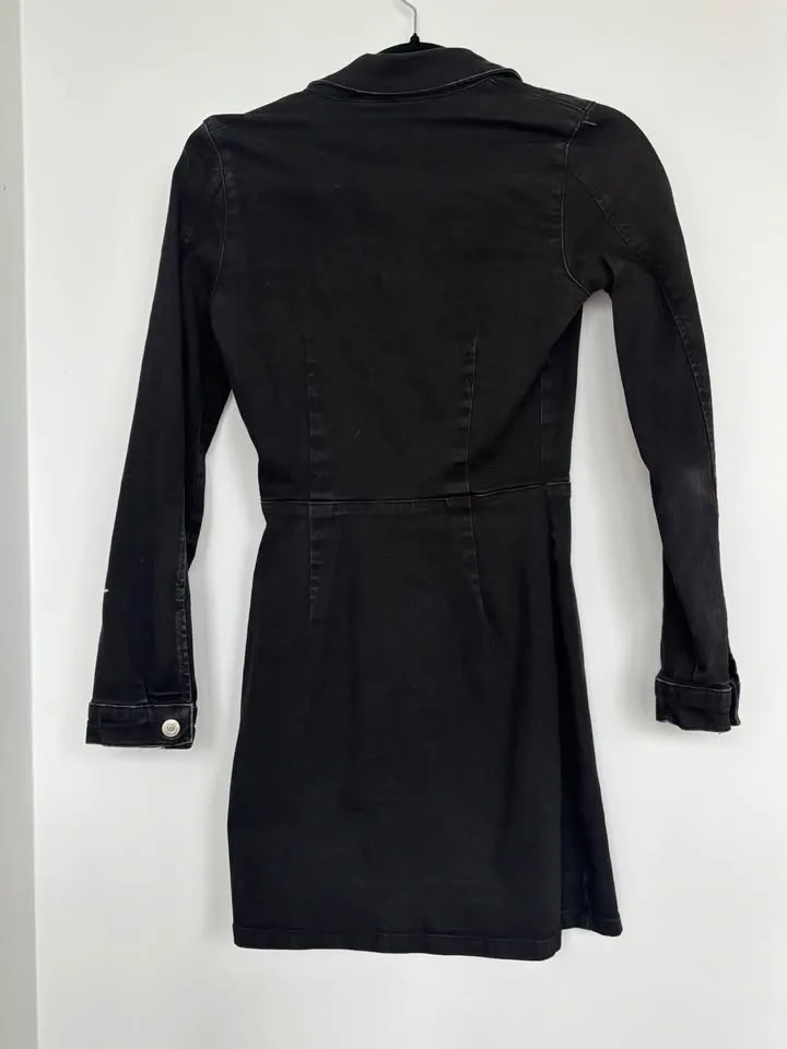 Zara Long-Sleeve Jean Dress - photo 5
