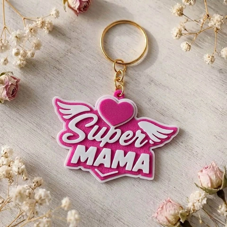 Mother’s Day Gift – “Super Mom” Keychain ❤️