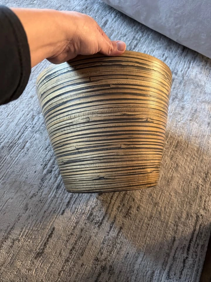 Planter bamboo 9” minimalist - photo 3