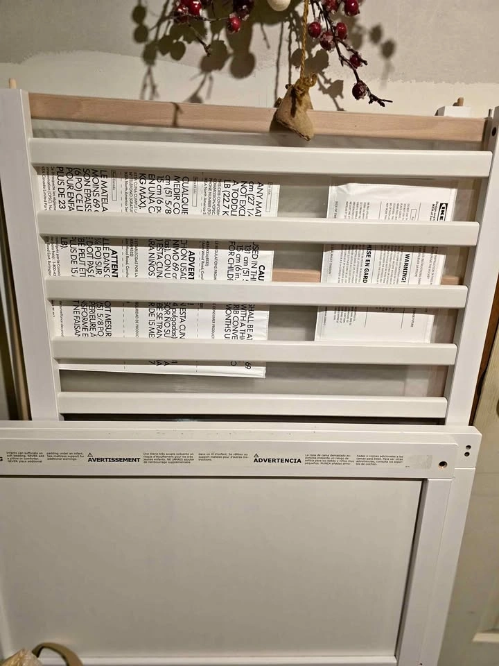 White IKEA Crib and Mattress