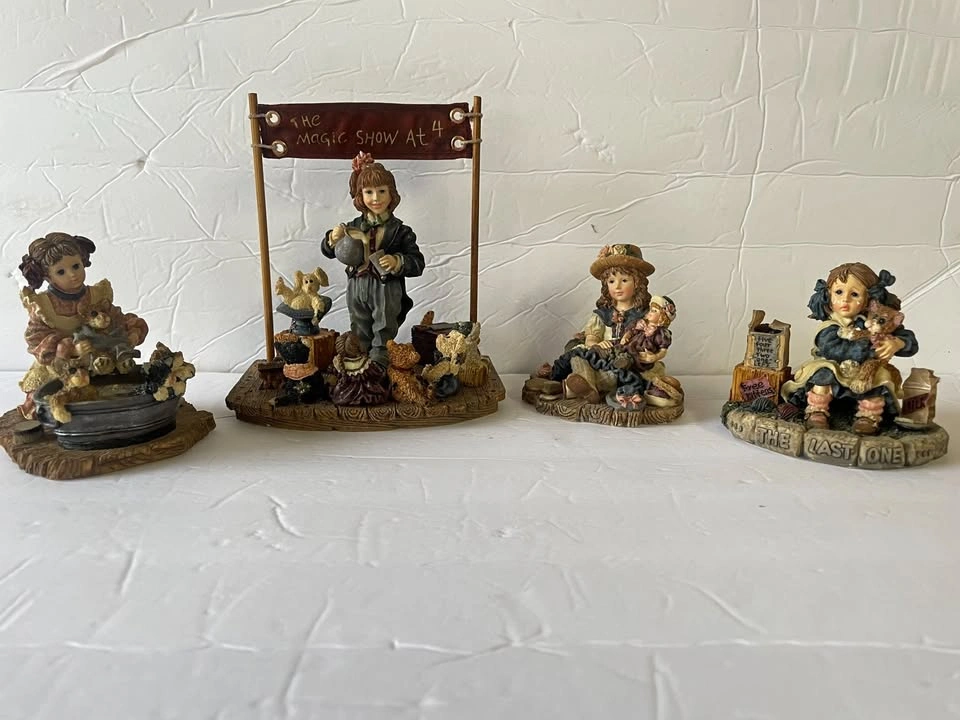 Lot of 4 Yesterday's Child (Boyd's Bears) Figurines