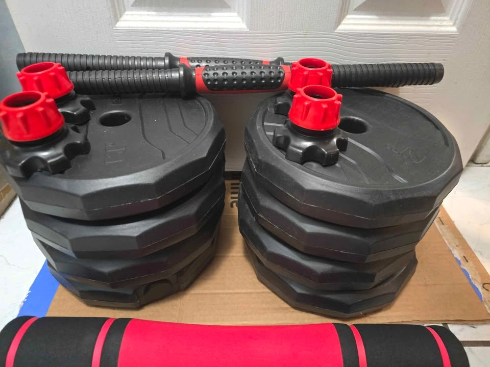 Adjustable Dumbbells 56LB Set with Barbell Connector - photo 2