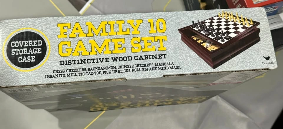 Family 10 Game Set - Distinctive Wood Cabinet - photo 4