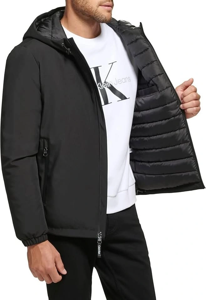 NWOT Calvin Klein Men's Hooded Windbreaker Jacket (XL) - photo 2