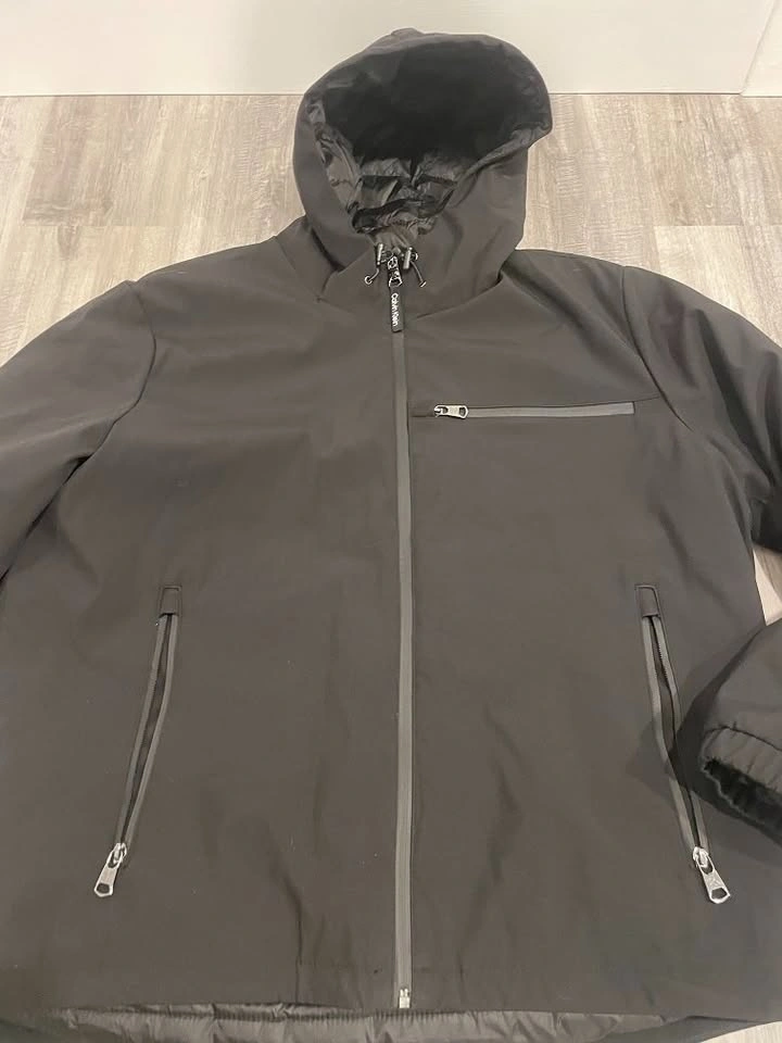 NWOT Calvin Klein Men's Hooded Windbreaker Jacket (XL) - photo 4