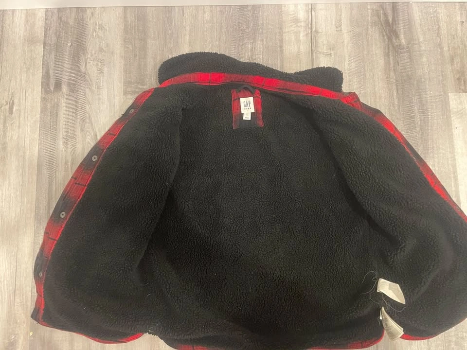 Boys Buffalo Plaid Sherpa Lined Jacket - photo 4