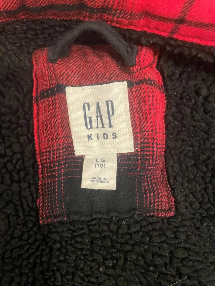 Boys Buffalo Plaid Sherpa Lined Jacket - photo 5
