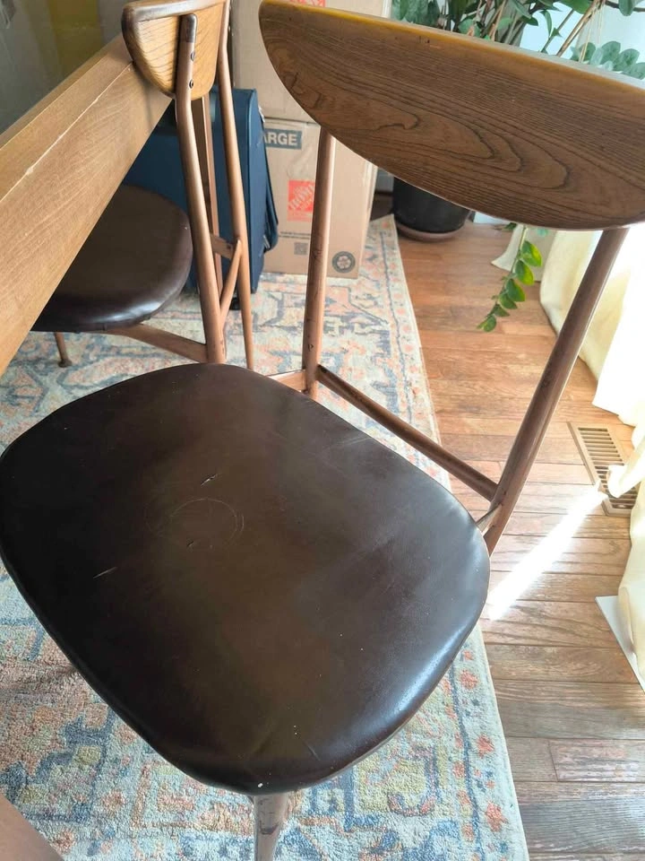 Mid-Century Style Dining Chairs – Set of 4 - photo 2