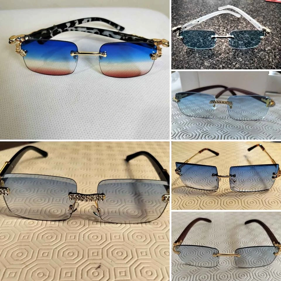 Luxury Rimless Sunglasses – Unisex- Unique Designer Style | Mult