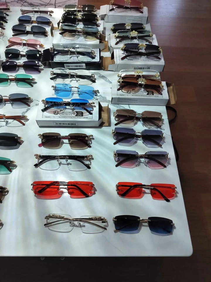 Luxury Rimless Sunglasses – Unisex- Unique Designer Style | Mult - photo 3