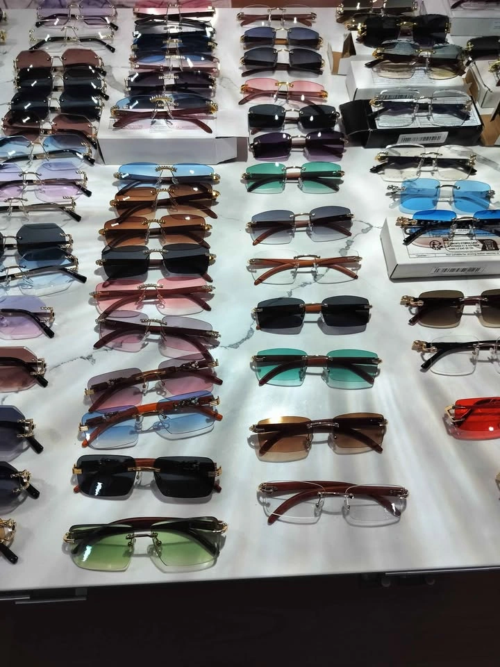 Luxury Rimless Sunglasses – Unisex- Unique Designer Style | Mult - photo 4