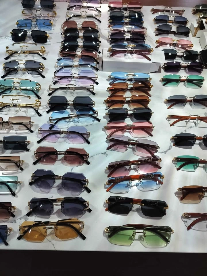 Luxury Rimless Sunglasses – Unisex- Unique Designer Style | Mult - photo 5