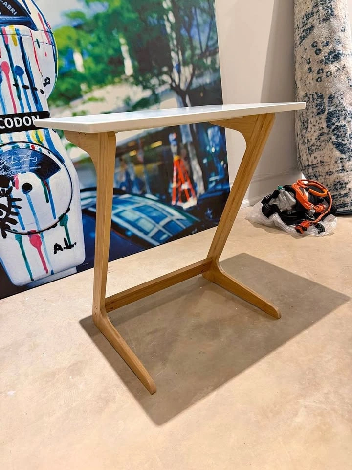 Wooden Bamboo TV Tray Table for Eating or Laptop