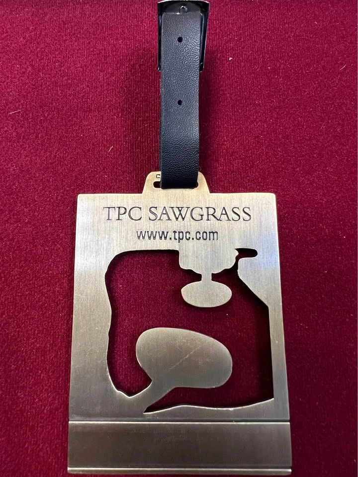 TPC Sawgrass Golf Bag Tag with Leather Strap - photo 2