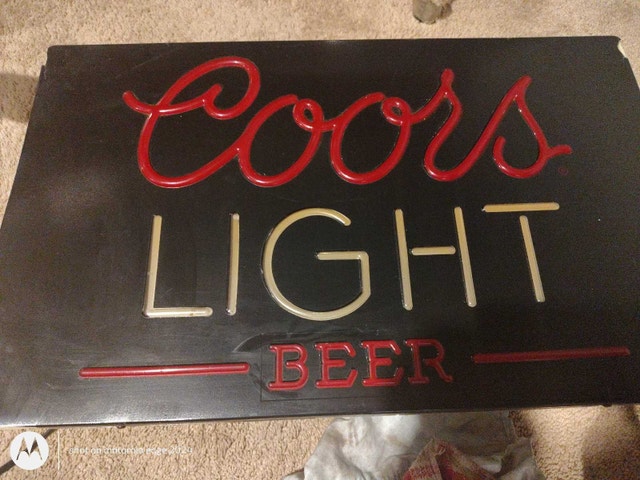 3 Beer Signs with Lights - photo 2
