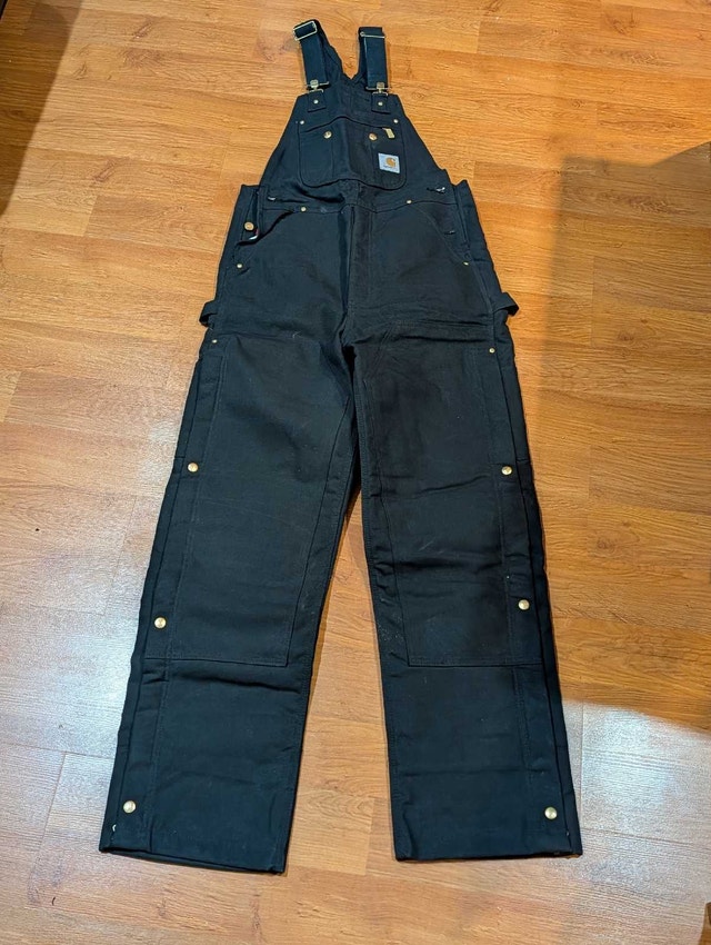 Carhartt Men's Black Overalls Size 32 X 32