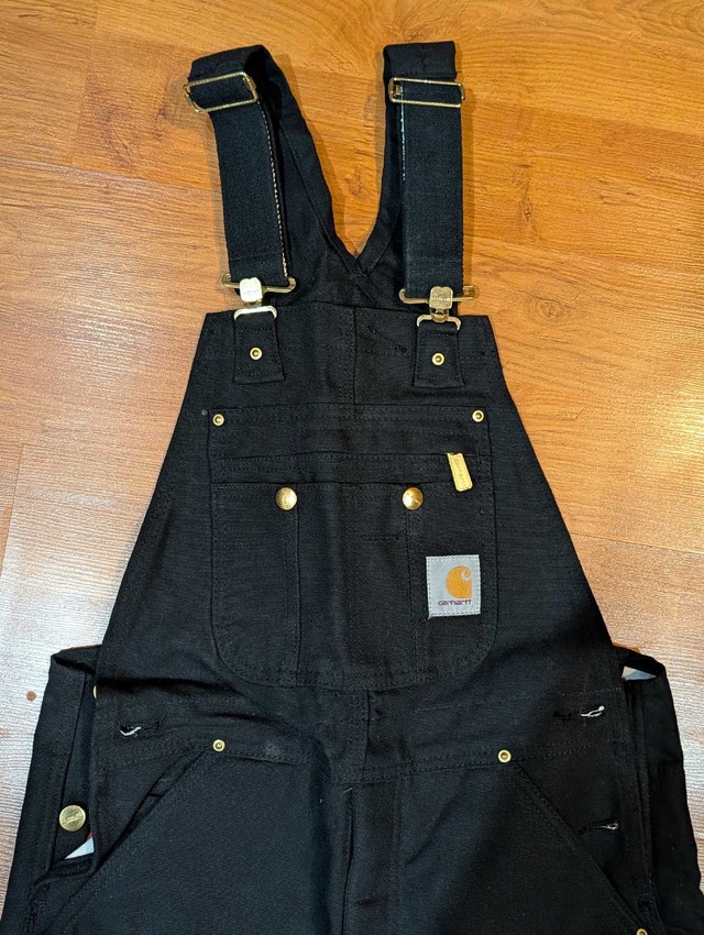 Carhartt Men's Black Overalls Size 32 X 32 - photo 2