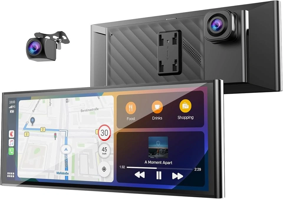 Volam 9.3" Carplay Screen with 4K Dash Cam