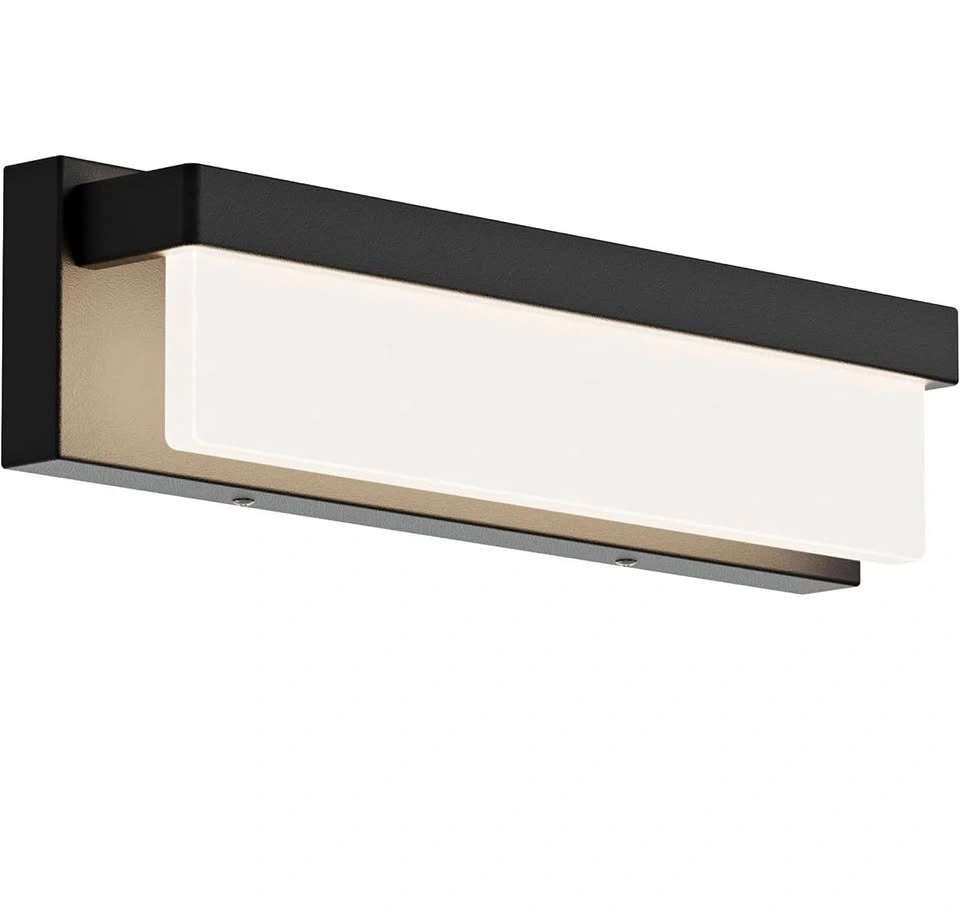 16.5" Modern Black LED Bathroom Vanity Light
