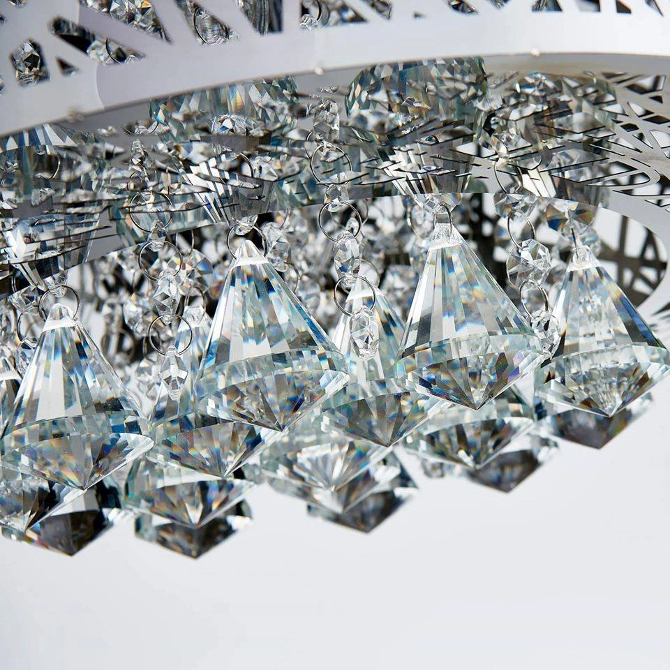 BRAND NEW K9 Crystal Chandelier Lighting Flush Mount LED - photo 4