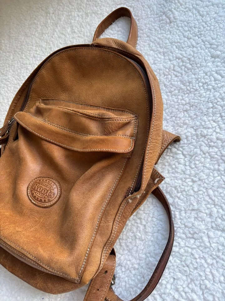 Roots Vintage Leather Student Pack Tribe Backpack - Chestnut Bro - photo 4