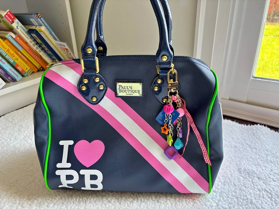 Paul's Boutique London - Vintage Y2K Navy Bowling Bag
