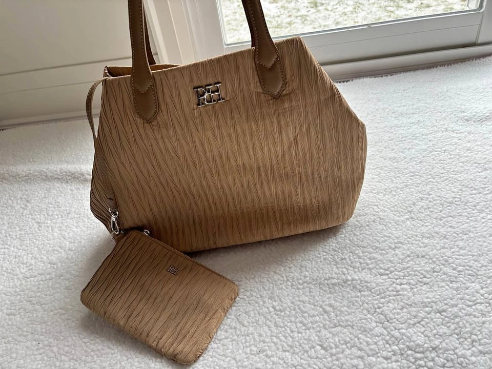 Pedro del Hierro Designer Brown Women's Tote Bag with Pouch