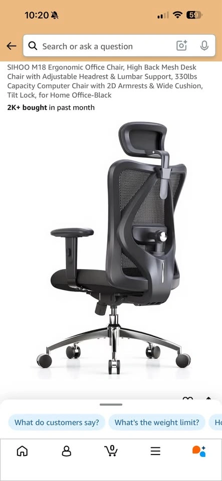 SIHOO M18 Ergonomic Office Chair - photo 4