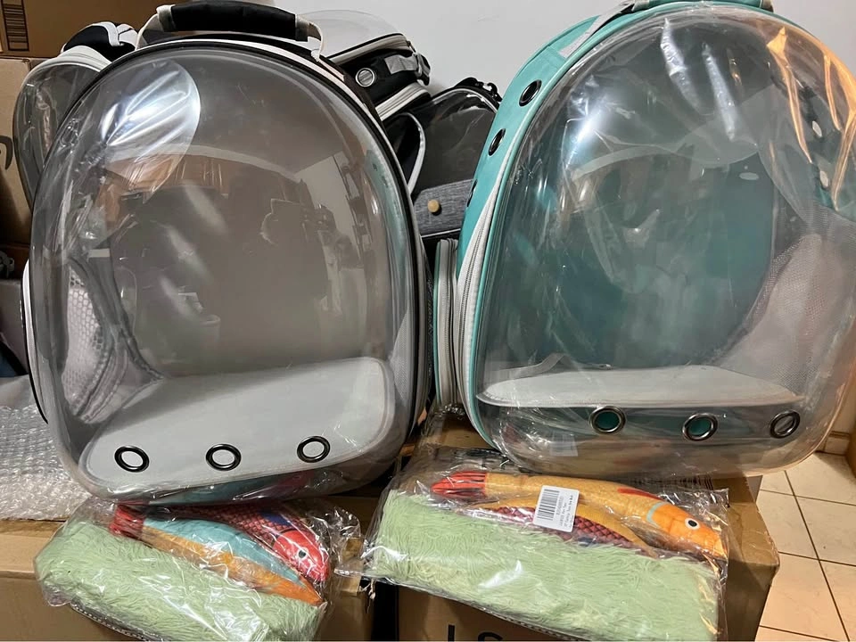 Pet Carrier Backpack with Free Cat Toy - $22 Each