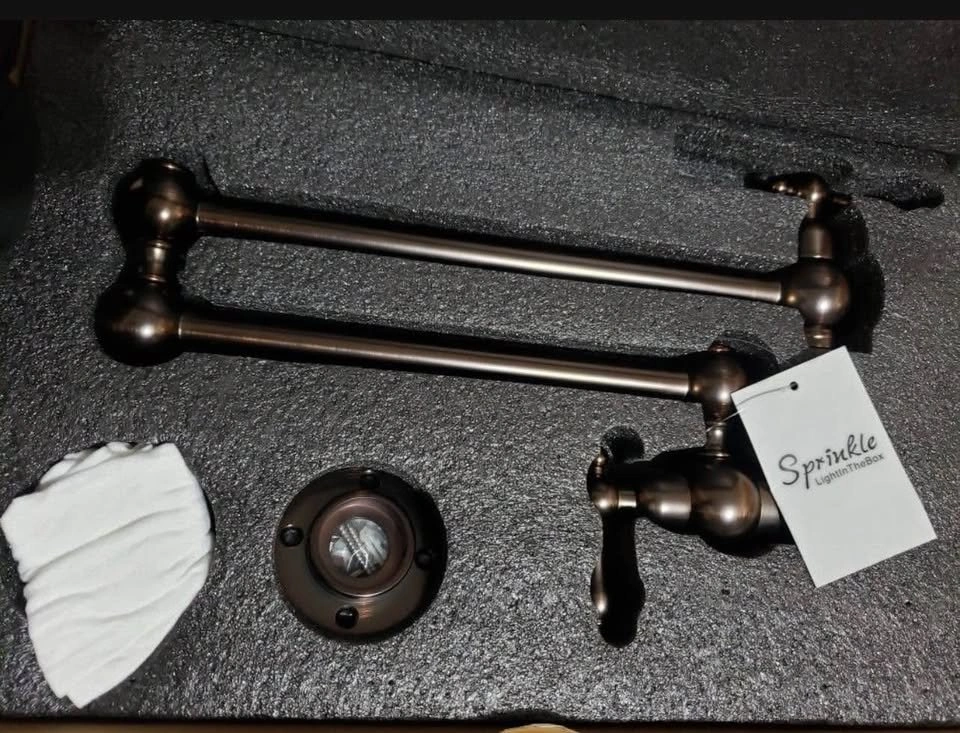 Antique Pot Filler Faucet - Swing Arm Wall Mount - photo 3