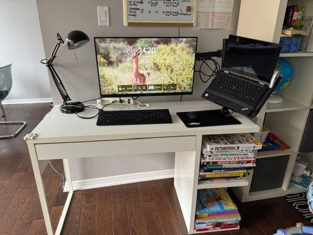 Ikea Micke Desk w/ Drawer and Storage