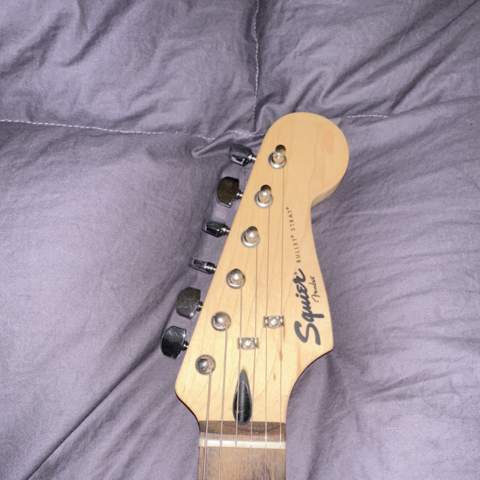 Squier by Fender Bullet Strat Electric Guitar Heineken Green HSS - photo 2