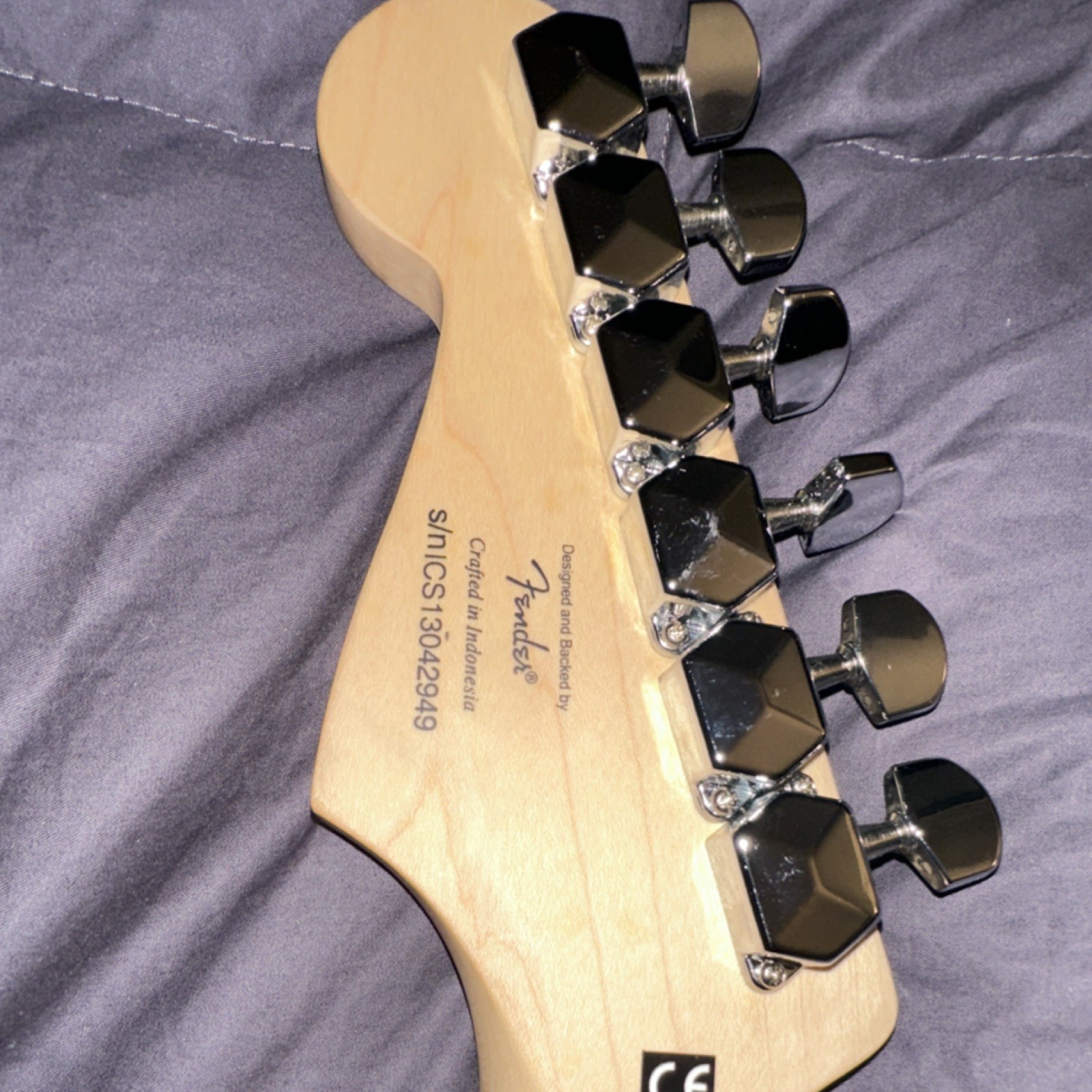 Squier by Fender Bullet Strat Electric Guitar Heineken Green HSS - photo 3