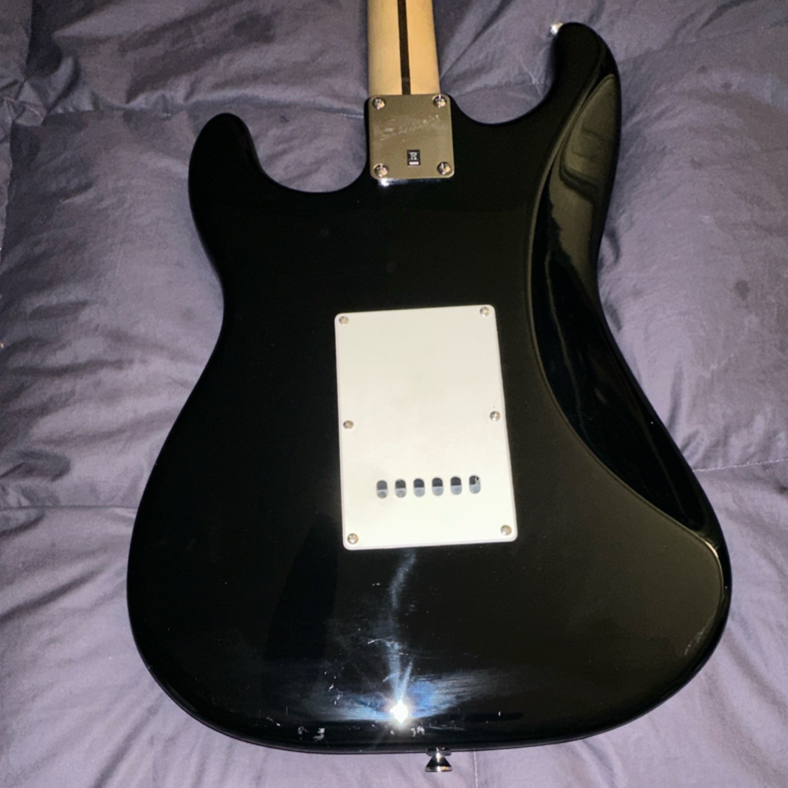 Squier by Fender Bullet Strat Electric Guitar Heineken Green HSS - photo 4